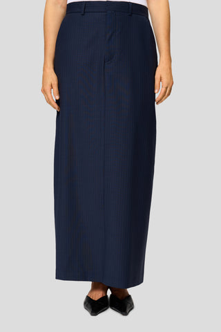 Suit Skirt II – Navy Blue Pinstripe Edition