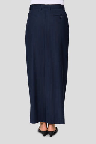 Suit Skirt II – Navy Blue Pinstripe Edition