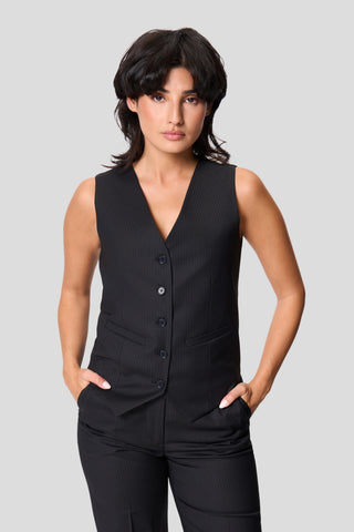 Vest I - Black Pinstripe Edition