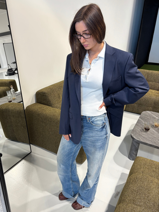 Blazer II – Navy Pinstripe Edition